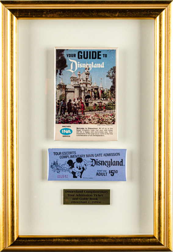 Disneyland Complimentary Tour Admission Ticket and Guide Book